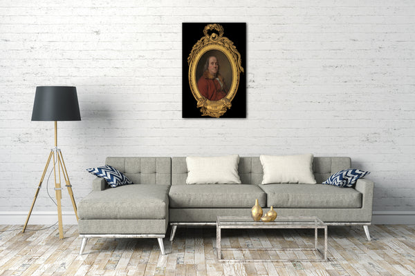 Leinwandbild Joseph Siffred Duplessis - Benjamin Franklin (1706-1790)