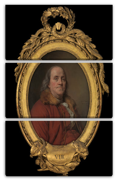 Leinwandbild Joseph Siffred Duplessis - Benjamin Franklin (1706-1790)