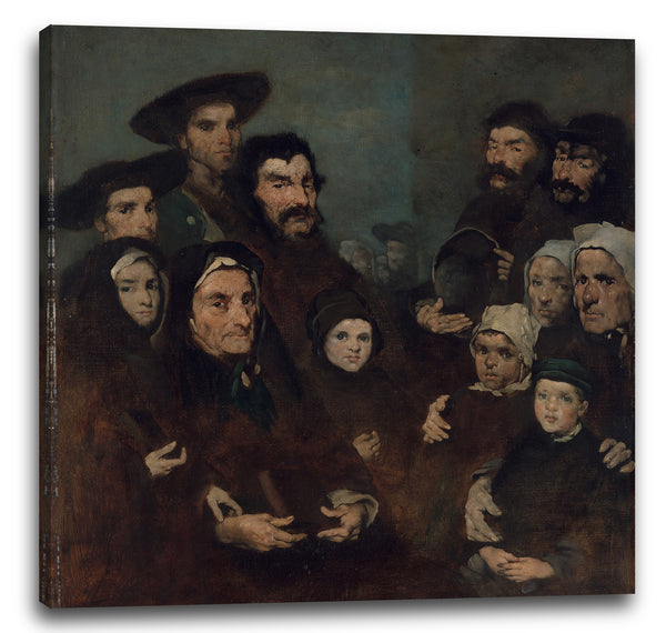 Leinwandbild Théodule-Augustin Ribot - Bretonische Fischer und ihre Familien