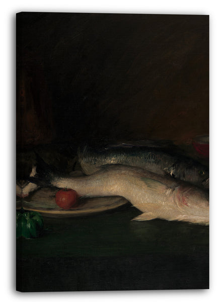 Leinwandbild William Merritt Chase - Stillleben: Fisch