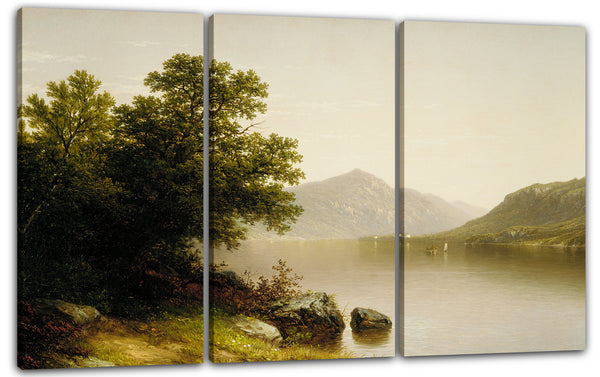 Leinwandbild John William Casilear - Lake George