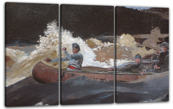 Leinwandbild Winslow Homer - Shooting the Rapids, Saguenay River