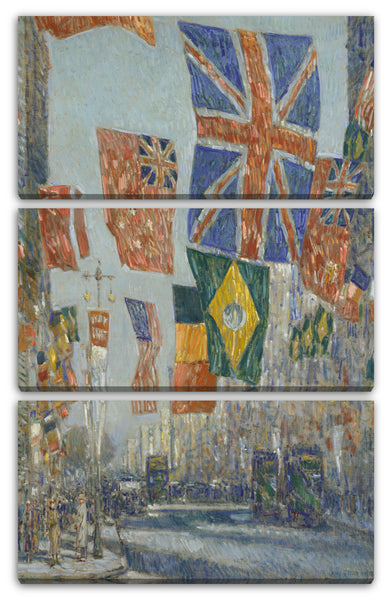 Leinwandbild Childe Hassam - Allee der Alliierten, Großbritannien, 1918