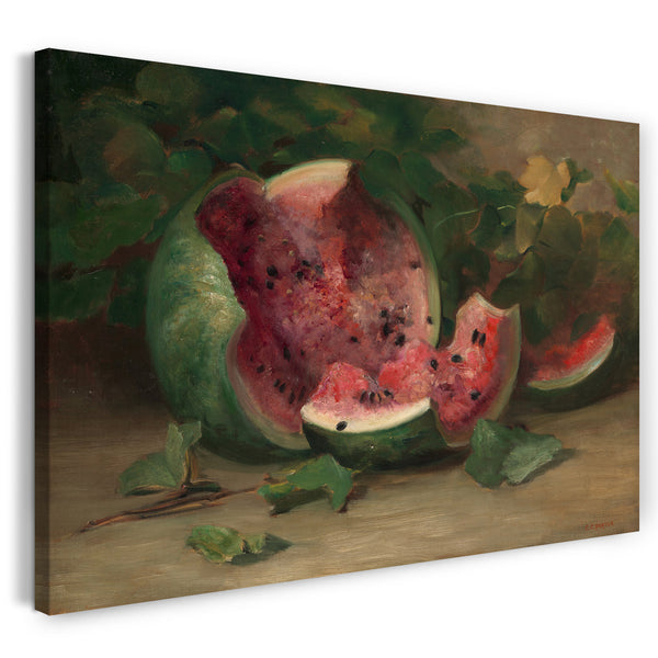 Leinwandbild Charles Ethan Porter - Ohne Titel (Aufgebrochene Wassermelone)