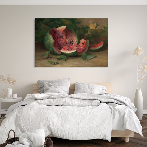 Leinwandbild Charles Ethan Porter - Ohne Titel (Aufgebrochene Wassermelone)