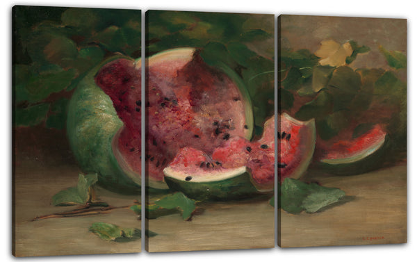 Leinwandbild Charles Ethan Porter - Ohne Titel (Aufgebrochene Wassermelone)