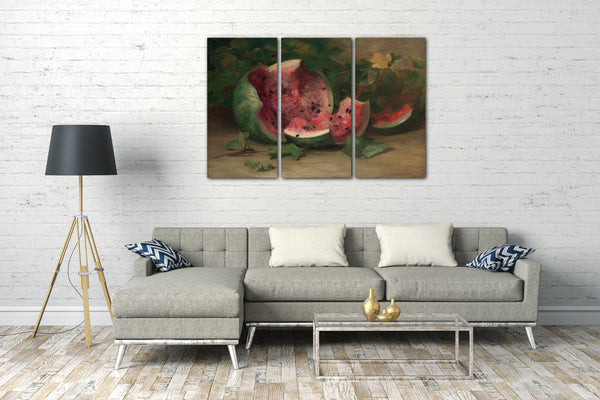 Leinwandbild Charles Ethan Porter - Ohne Titel (Aufgebrochene Wassermelone)