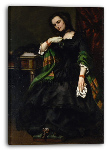 Leinwandbild Gustave Courbet - Madame Auguste Cuoq (Mathilde Desportes, 1827-1910)