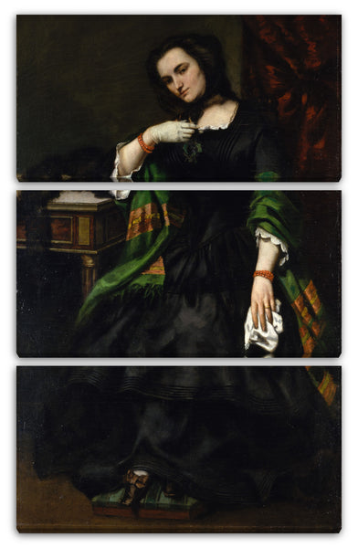 Leinwandbild Gustave Courbet - Madame Auguste Cuoq (Mathilde Desportes, 1827-1910)
