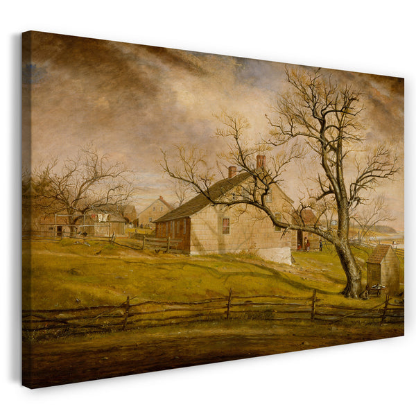 Leinwandbild William Sidney Berg - Long Island Bauernhäuser