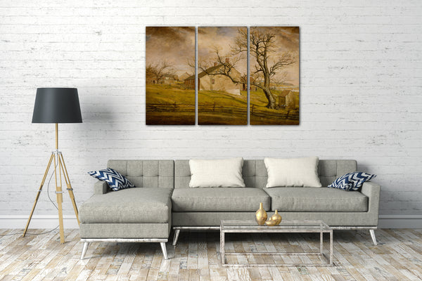 Leinwandbild William Sidney Berg - Long Island Bauernhäuser