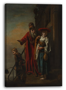 Leinwandbild Nicolaes Maes - Abraham schickt Hagar und Ismael weg