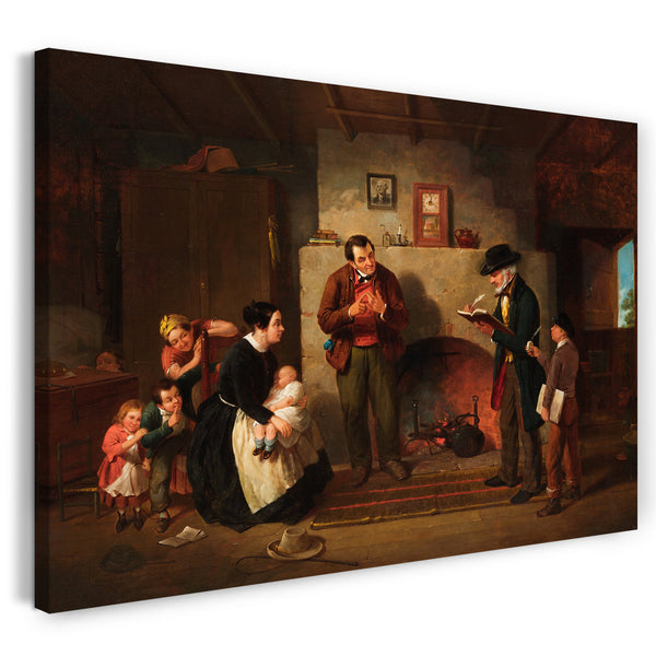 Leinwandbild Francis William Edmonds - Taking the Census