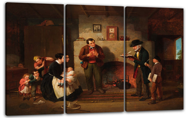 Leinwandbild Francis William Edmonds - Taking the Census
