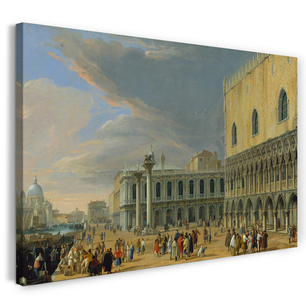 Leinwandbild Luca Carlevaris - Der Molo, Venedig, Blick nach Westen