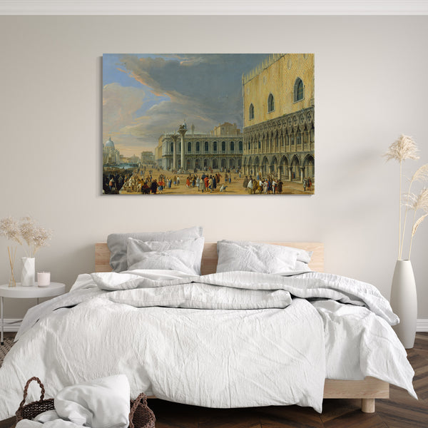 Leinwandbild Luca Carlevaris - Der Molo, Venedig, Blick nach Westen