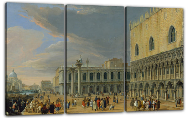 Leinwandbild Luca Carlevaris - Der Molo, Venedig, Blick nach Westen