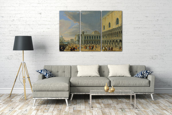 Leinwandbild Luca Carlevaris - Der Molo, Venedig, Blick nach Westen