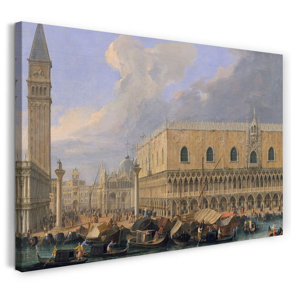 Leinwandbild Luca Carlevaris - Der Molo, Venedig, vom Bacino di San Marco
