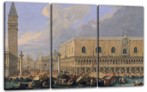 Leinwandbild Luca Carlevaris - Der Molo, Venedig, vom Bacino di San Marco
