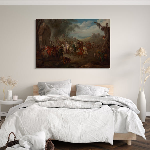 Leinwandbild Jean-Baptiste Joseph Pater - Truppen beim Marsch