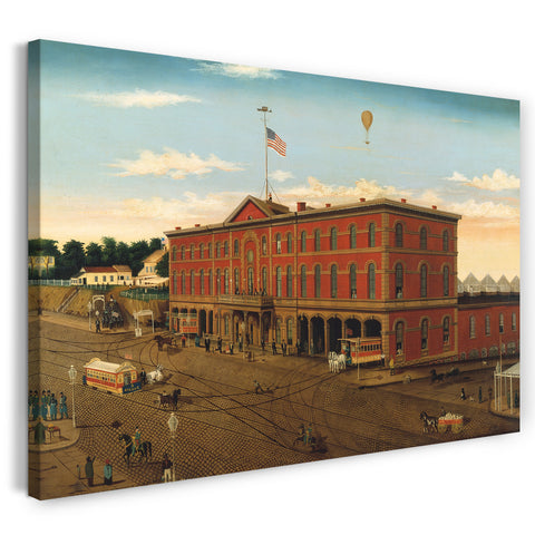 Leinwandbild William H. Schenck - Das Third Avenue Railroad Depot