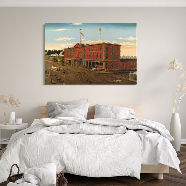 Leinwandbild William H. Schenck - Das Third Avenue Railroad Depot