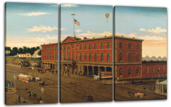 Leinwandbild William H. Schenck - Das Third Avenue Railroad Depot