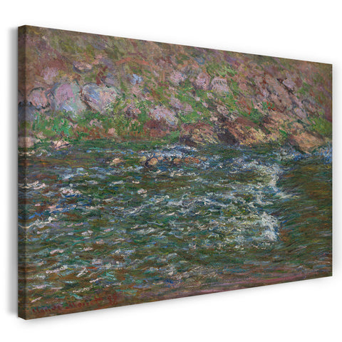 Leinwandbild Claude Monet - Stromschnellen an der Petite Creuse bei Fresselines