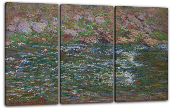 Leinwandbild Claude Monet - Stromschnellen an der Petite Creuse bei Fresselines