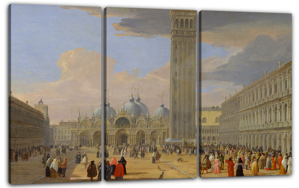 Leinwandbild Luca Carlevaris - Piazza San Marco, Venedig