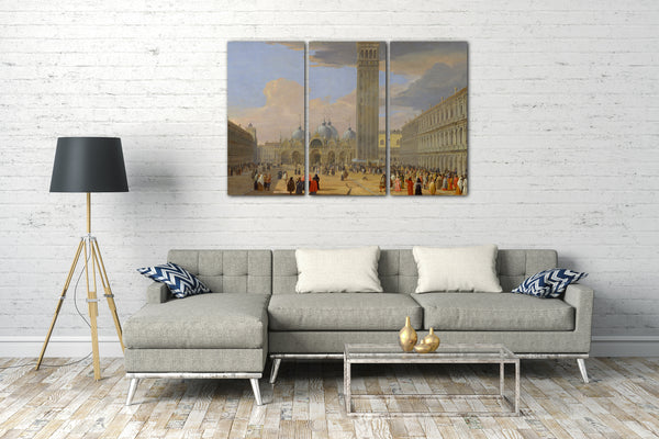 Leinwandbild Luca Carlevaris - Piazza San Marco, Venedig