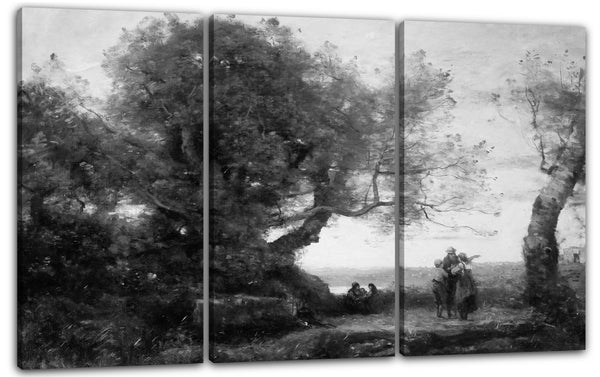 Leinwandbild Camille Corot - Die Zigeuner