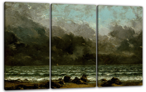 Leinwandbild Gustave Courbet - Das Meer