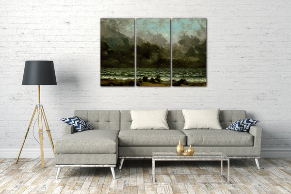 Leinwandbild Gustave Courbet - Das Meer