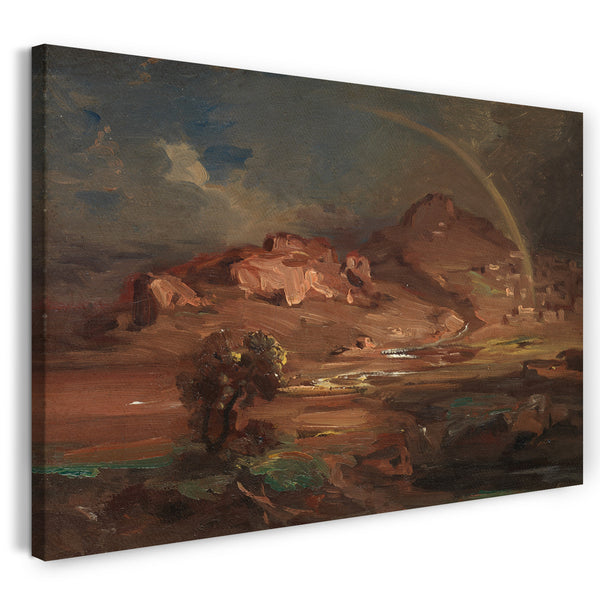 Leinwandbild Carl Rottmann - Der Friedhof von Pronoia in der Nähe von Nauplia