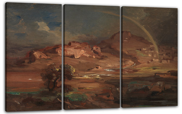 Leinwandbild Carl Rottmann - Der Friedhof von Pronoia in der Nähe von Nauplia