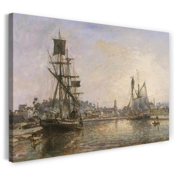 Leinwandbild Johan Barthold Jongkind - Honfleur