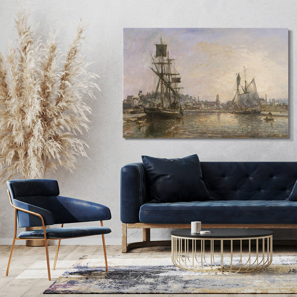 Leinwandbild Johan Barthold Jongkind - Honfleur