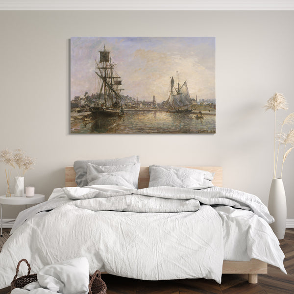 Leinwandbild Johan Barthold Jongkind - Honfleur