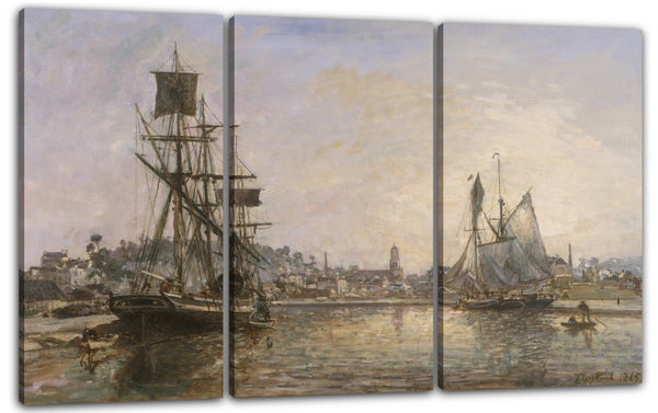 Leinwandbild Johan Barthold Jongkind - Honfleur