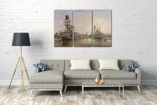 Leinwandbild Johan Barthold Jongkind - Honfleur