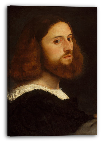Leinwandbild Tizian - Portrait eines Mannes