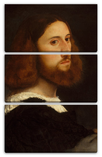 Leinwandbild Tizian - Portrait eines Mannes