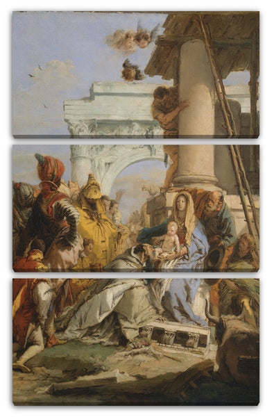 Leinwandbild Giovanni Battista Tiepolo - Die Anbetung der Könige
