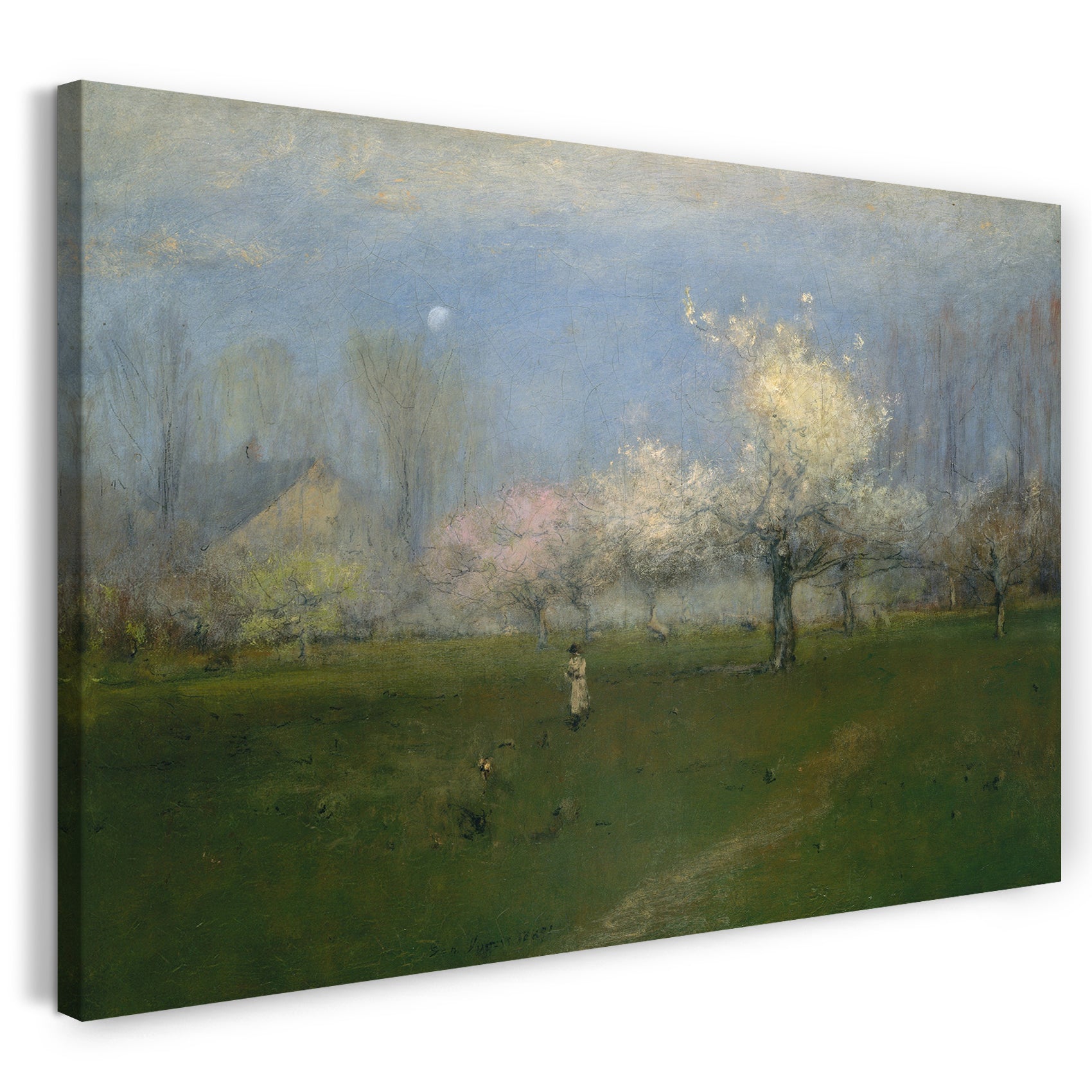 Leinwandbild George Inness - Frühlingsblüten, Montclair, New-Jersey