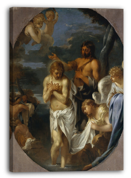 Leinwandbild Sébastien Bourdon - Die Taufe Christi