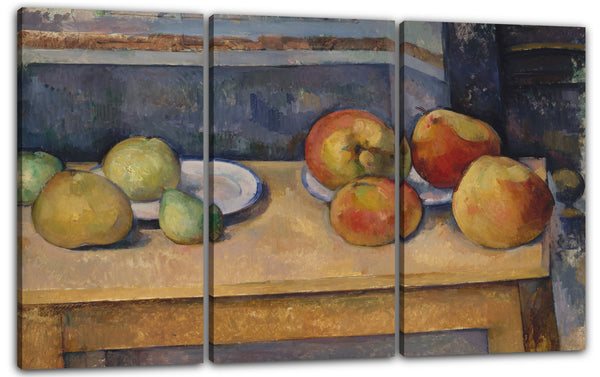 Leinwandbild Paul Cézanne - Stillleben mit Äpfeln und Birnen