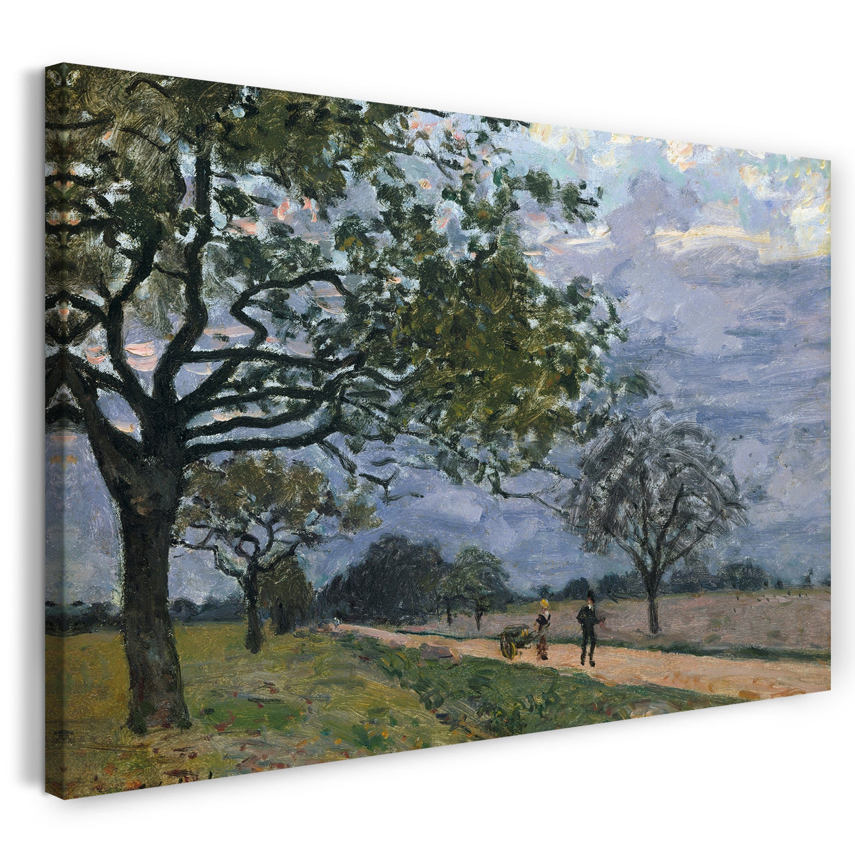 Leinwandbild Alfred Sisley - Der Weg von Versailles nach Louveciennes