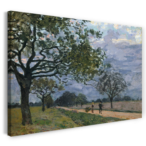 Leinwandbild Alfred Sisley - Der Weg von Versailles nach Louveciennes